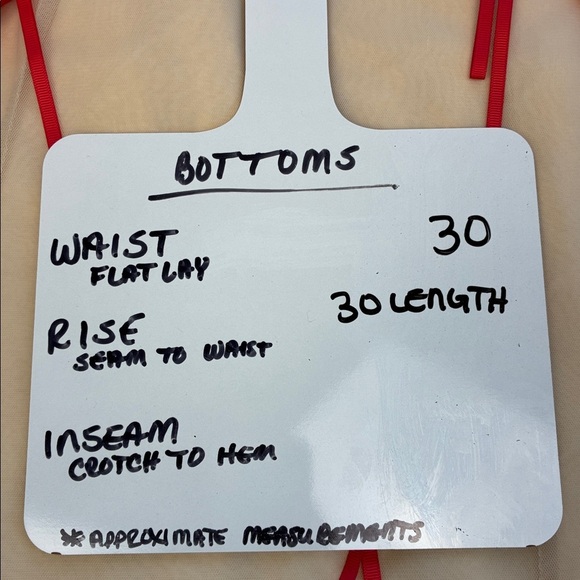 Maeve Ribbon Pencil Midi Skirt Cream Red Bows Ruffle Anthropologie 6 - Picture 3 of 8